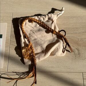 Songmont Braided Leather with Tassel and Crystal